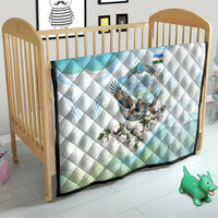 Uzbekistan Independence Day Quilt Honor The Legacy Flying Eagle Plants National Emblem
