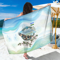 Uzbekistan Independence Day Sarong Honor The Legacy Flying Eagle Plants National Emblem