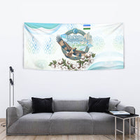 Uzbekistan Independence Day Tapestry Honor The Legacy Flying Eagle Plants National Emblem