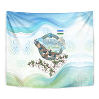 Uzbekistan Independence Day Tapestry Honor The Legacy Flying Eagle Plants National Emblem