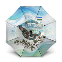 Uzbekistan Independence Day Umbrella Honor The Legacy Flying Eagle Plants National Emblem