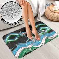 Uzbekistan Independence Day Bathroom Set Freedom Snow Leopard Minaret Architecture Flag