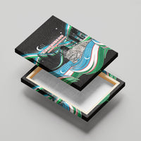 Uzbekistan Independence Day Canvas Wall Art Freedom Snow Leopard Minaret Architecture Flag