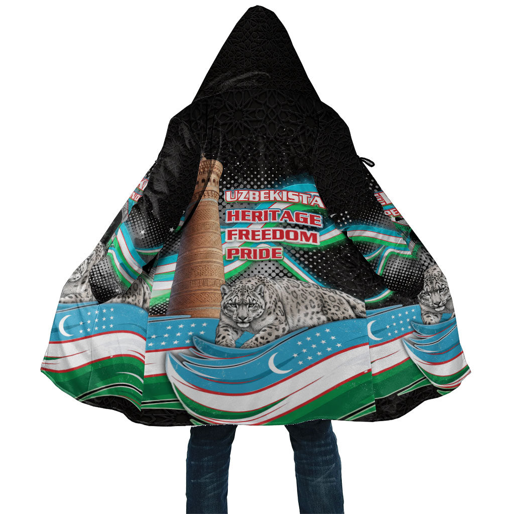 Uzbekistan Independence Day Cloak Freedom Snow Leopard Minaret Architecture Flag