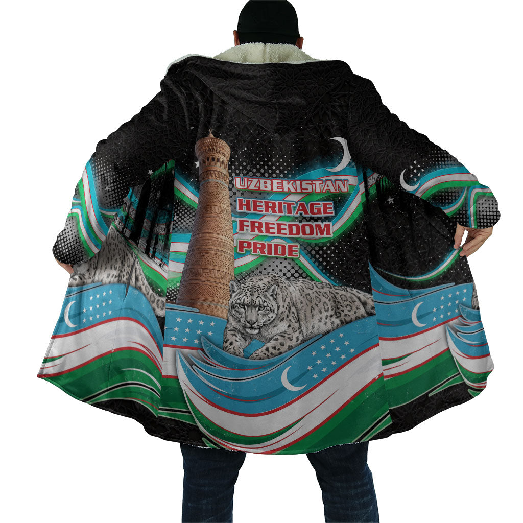 Uzbekistan Independence Day Cloak Freedom Snow Leopard Minaret Architecture Flag