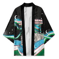 Uzbekistan Independence Day Kimono Freedom Snow Leopard Minaret Architecture Flag