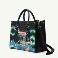 Uzbekistan Independence Day Leather Bag Freedom Snow Leopard Minaret Architecture Flag