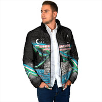Uzbekistan Independence Day Padded Jacket Freedom Snow Leopard Minaret Architecture Flag