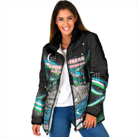 Uzbekistan Independence Day Padded Jacket Freedom Snow Leopard Minaret Architecture Flag