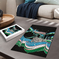 Uzbekistan Independence Day Puzzle Freedom Snow Leopard Minaret Architecture Flag