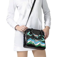 Uzbekistan Independence Day Shoulder Handbag Freedom Snow Leopard Minaret Architecture Flag