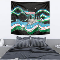 Uzbekistan Independence Day Tapestry Freedom Snow Leopard Minaret Architecture Flag