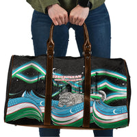 Uzbekistan Independence Day Travel Bag Freedom Snow Leopard Minaret Architecture Flag