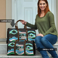 Uzbekistan Independence Day Travel Bag Freedom Snow Leopard Minaret Architecture Flag