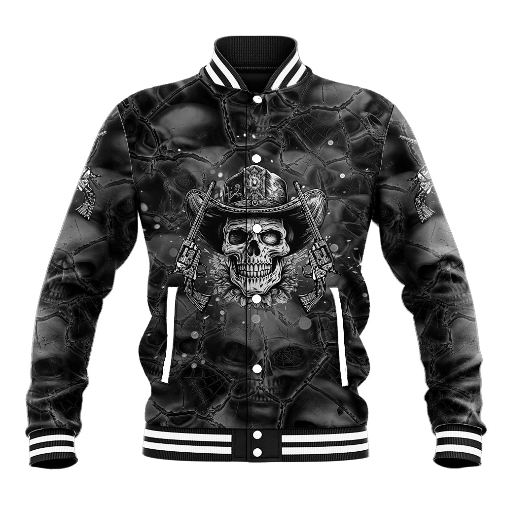 Cowboy Skull Baseball Jacket Cowboy Take Me Away - Wonder Print Shop