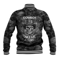 Cowboy Skull Baseball Jacket Cowboy Take Me Away - Wonder Print Shop