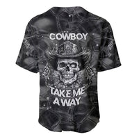 Cowboy Skull Baseball Jersey Cowboy Take Me Away - Wonder Print Shop