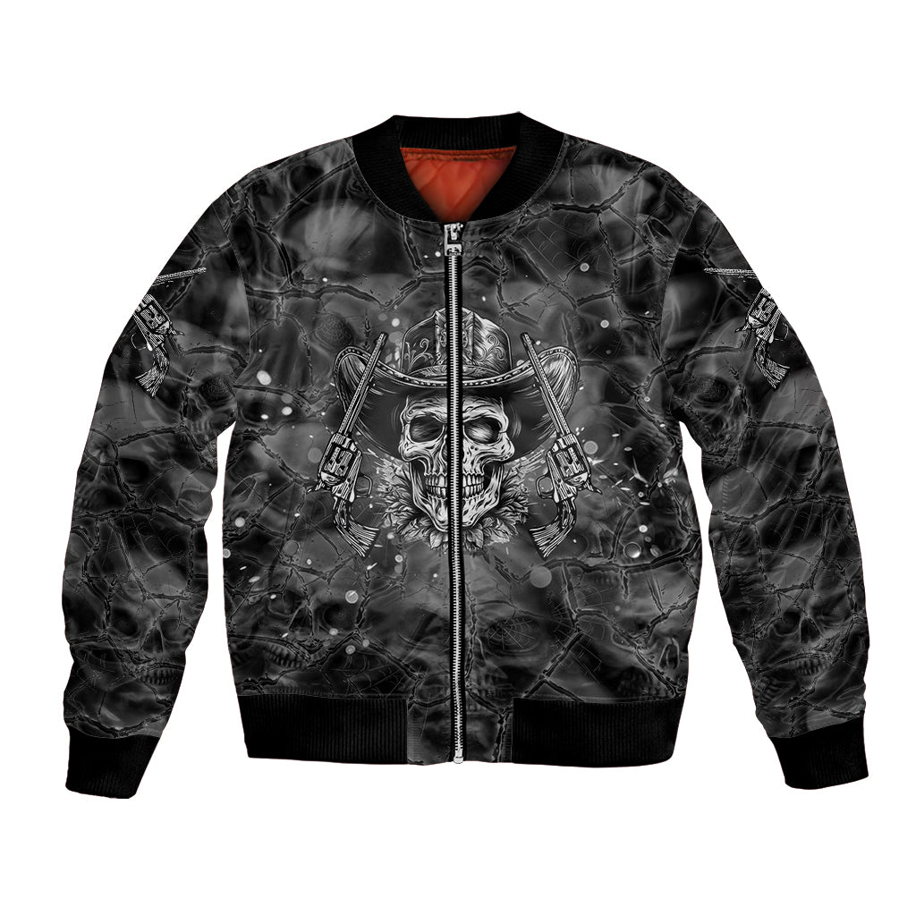 Cowboy Skull Bomber Jacket Cowboy Take Me Away - Wonder Print Shop