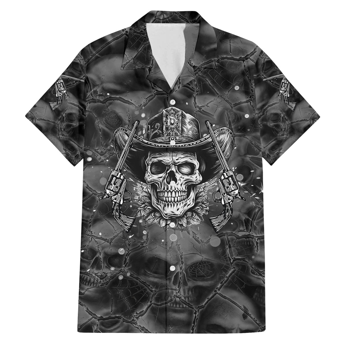 Cowboy Skull Family Matching Mermaid Dress and Hawaiian Shirt Cowboy Take Me Away - Wonder Print Shop