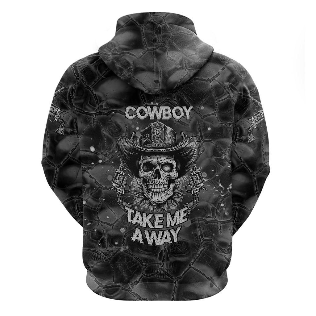 Cowboy Skull Hoodie Cowboy Take Me Away - Wonder Print Shop