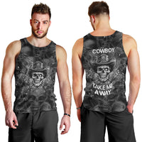 Cowboy Skull Men Tank Top Cowboy Take Me Away - Wonder Print Shop