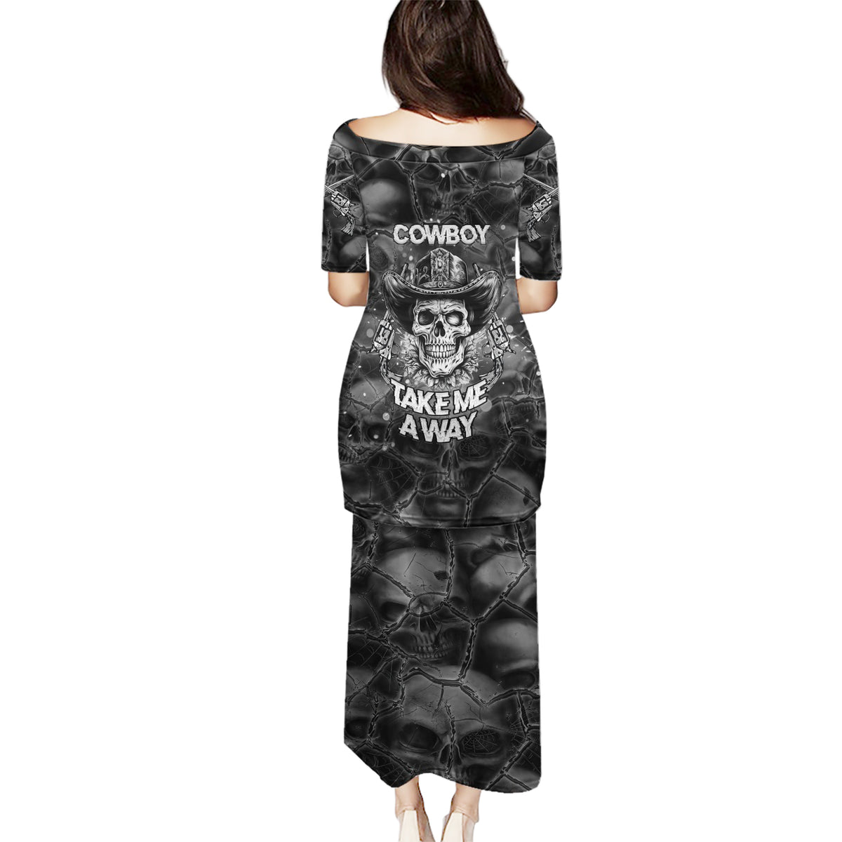 Cowboy Skull Puletasi Cowboy Take Me Away - Wonder Print Shop