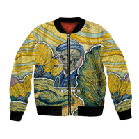 Vincent Van Gogh Skull Bomber Jacket - Wonder Print Shop
