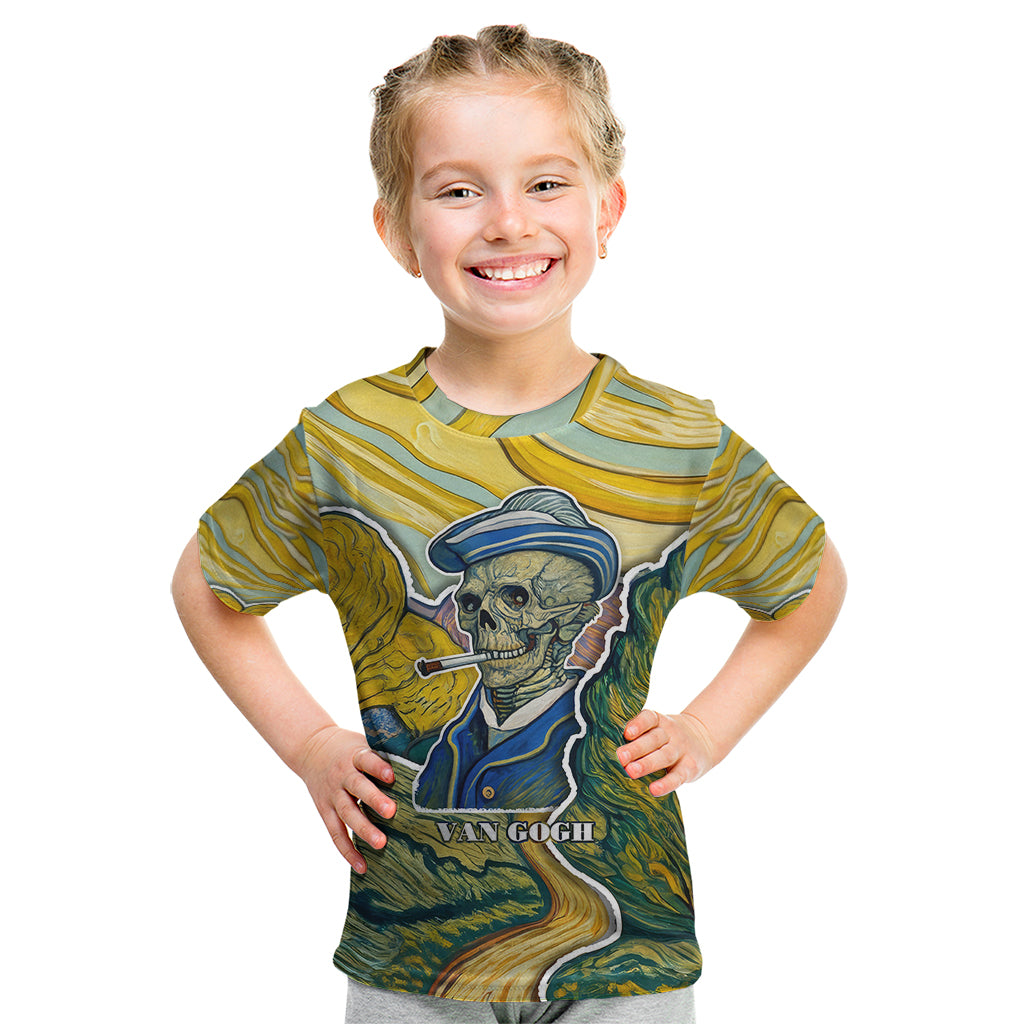 Vincent Van Gogh Skull Kid T Shirt - Wonder Print Shop