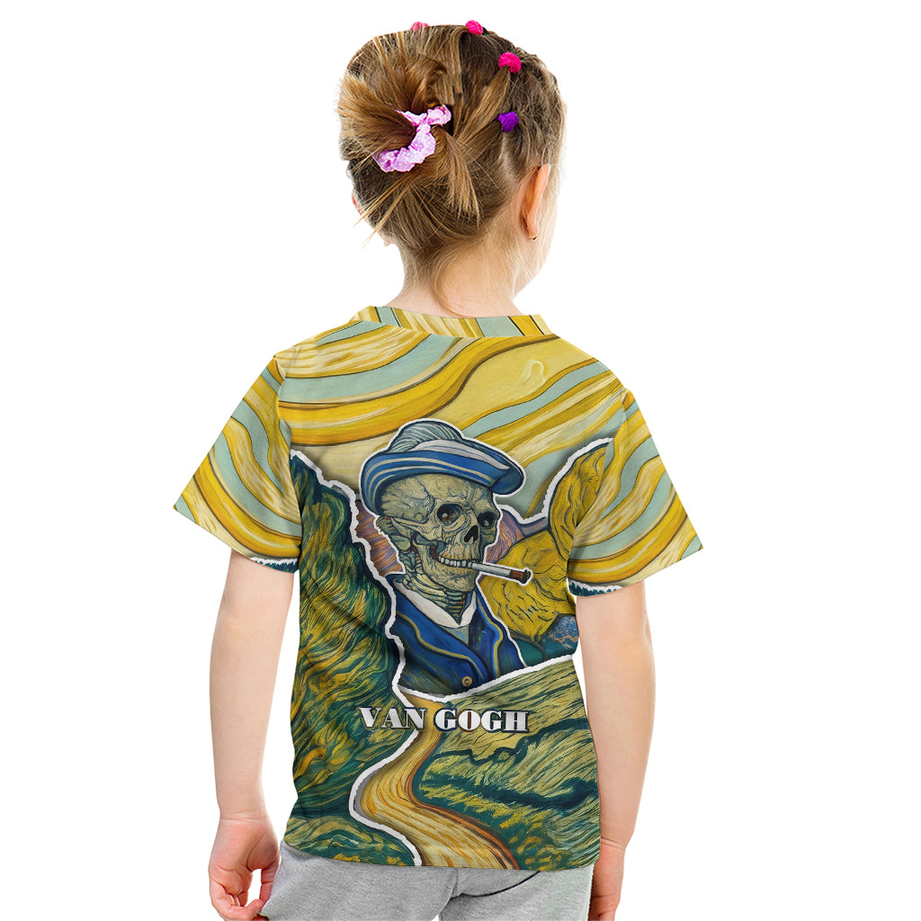 Vincent Van Gogh Skull Kid T Shirt - Wonder Print Shop
