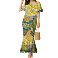 Vincent Van Gogh Skull Mermaid Dress - Wonder Print Shop