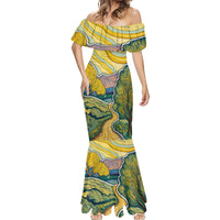 Vincent Van Gogh Skull Mermaid Dress - Wonder Print Shop