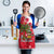 Antigua and Barbuda Christmas Apron with Santa Pineapple Palm Tree Parrot and Gift Design - Wonder Print Shop