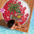 Antigua and Barbuda Christmas Beach Blanket with Santa Pineapple Palm Tree Parrot and Gift Design - Wonder Print Shop