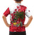Antigua and Barbuda Christmas Family Matching Off Shoulder Maxi Dress and Hawaiian Shirt with Santa Pineapple Palm Tree Parrot and Gift Design - Wonder Print Shop