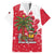 Antigua and Barbuda Christmas Family Matching Off Shoulder Maxi Dress and Hawaiian Shirt with Santa Pineapple Palm Tree Parrot and Gift Design - Wonder Print Shop