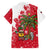 Antigua and Barbuda Christmas Family Matching Short Sleeve Bodycon Dress and Hawaiian Shirt with Santa Pineapple Palm Tree Parrot and Gift Design - Wonder Print Shop