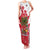 Antigua and Barbuda Christmas Family Matching Tank Maxi Dress and Hawaiian Shirt with Santa Pineapple Palm Tree Parrot and Gift Design - Wonder Print Shop