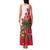Antigua and Barbuda Christmas Family Matching Tank Maxi Dress and Hawaiian Shirt with Santa Pineapple Palm Tree Parrot and Gift Design - Wonder Print Shop