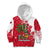 Antigua and Barbuda Christmas Kid Hoodie with Santa Pineapple Palm Tree Parrot and Gift Design - Wonder Print Shop