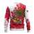 Antigua and Barbuda Christmas Ugly Christmas Sweater with Santa Pineapple Palm Tree Parrot and Gift Design - Wonder Print Shop