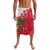 Antigua and Barbuda Christmas Lavalava with Santa Pineapple Palm Tree Parrot and Gift Design - Wonder Print Shop