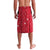 Antigua and Barbuda Christmas Lavalava with Santa Pineapple Palm Tree Parrot and Gift Design - Wonder Print Shop