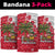 Antigua and Barbuda Christmas Neck Gaiter with Santa Pineapple Palm Tree Parrot and Gift Design - Wonder Print Shop