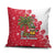 Antigua and Barbuda Christmas Pillow Cover with Santa Pineapple Palm Tree Parrot and Gift Design - Wonder Print Shop