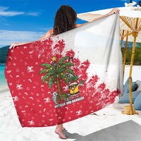 Antigua and Barbuda Christmas Sarong with Santa Pineapple Palm Tree Parrot and Gift Design - Wonder Print Shop