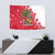 Antigua and Barbuda Christmas Tapestry with Santa Pineapple Palm Tree Parrot and Gift Design - Wonder Print Shop
