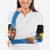 Antigua and Barbuda Christmas Arm Sleeves with Santa Sailboat Island Flag and Tropical Gift Design - Wonder Print Shop
