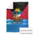 Antigua and Barbuda Christmas Blanket with Santa Sailboat Island Flag and Tropical Gift Design - Wonder Print Shop