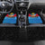 Antigua and Barbuda Christmas Car Mats with Santa Sailboat Island Flag and Tropical Gift Design - Wonder Print Shop