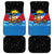 Antigua and Barbuda Christmas Car Mats with Santa Sailboat Island Flag and Tropical Gift Design - Wonder Print Shop